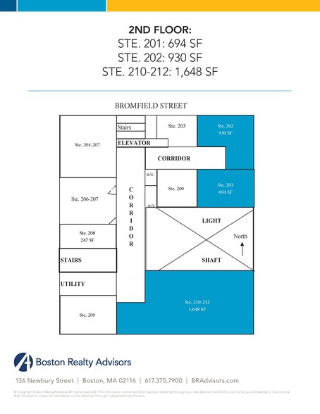 32-36 Bromfield St, Boston, MA for lease - Floor Plan - Image 2 of 9