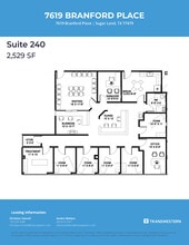 7619 Branford Pl, Sugar Land, TX à louer Plan d’étage- Image 1 de 1