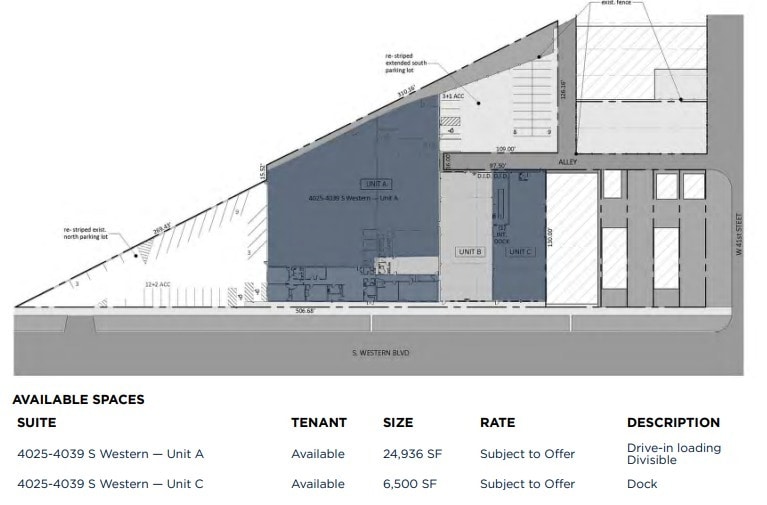 4025-4039 S Western Blvd, Chicago, IL à vendre Plan d’étage- Image 1 de 1
