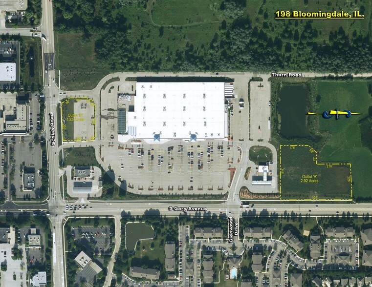 130 S Gary Ave, Bloomingdale, IL for lease - Aerial - Image 2 of 3