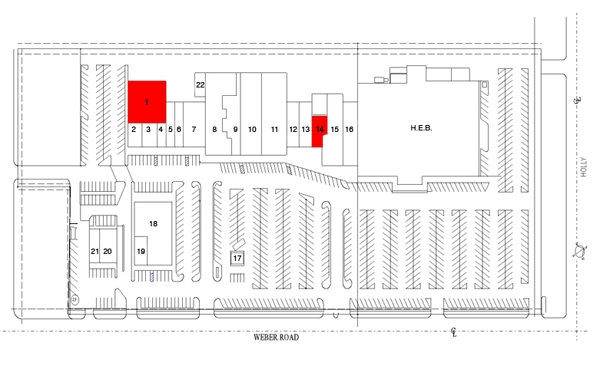 5801 Weber Rd, Corpus Christi, TX for lease - Site Plan - Image 2 of 2