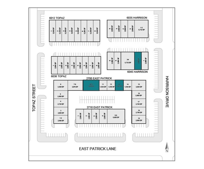 2700 E Patrick Ln, Las Vegas, NV à louer - Plan de site - Image 2 de 8