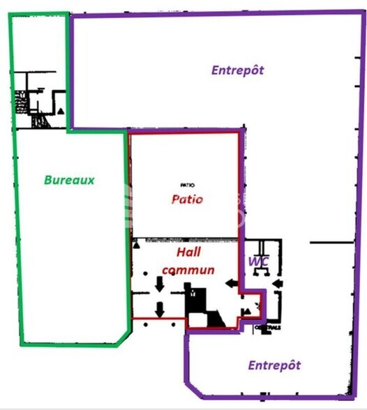 Flex in Les Ulis for lease - Floor Plan - Image 2 of 4