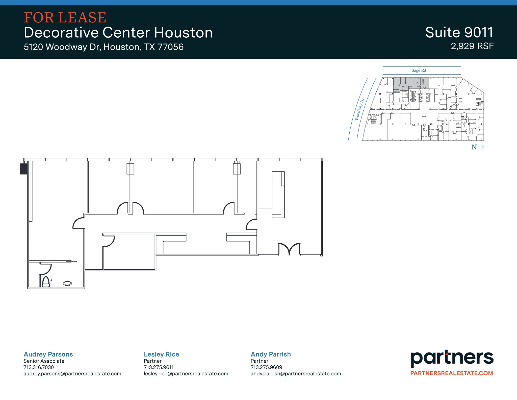 5120 Woodway Dr, Houston, TX à louer Plan de site- Image 1 de 1