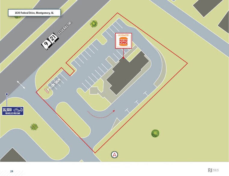 1630 Federal Dr, Montgomery, AL à louer - Photo du bâtiment - Image 1 de 3