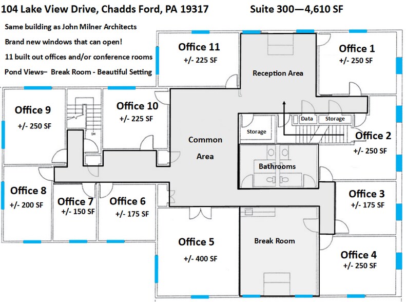 104 Lakeview Dr, Chadds Ford, PA à louer - Plan d’étage - Image 2 de 39