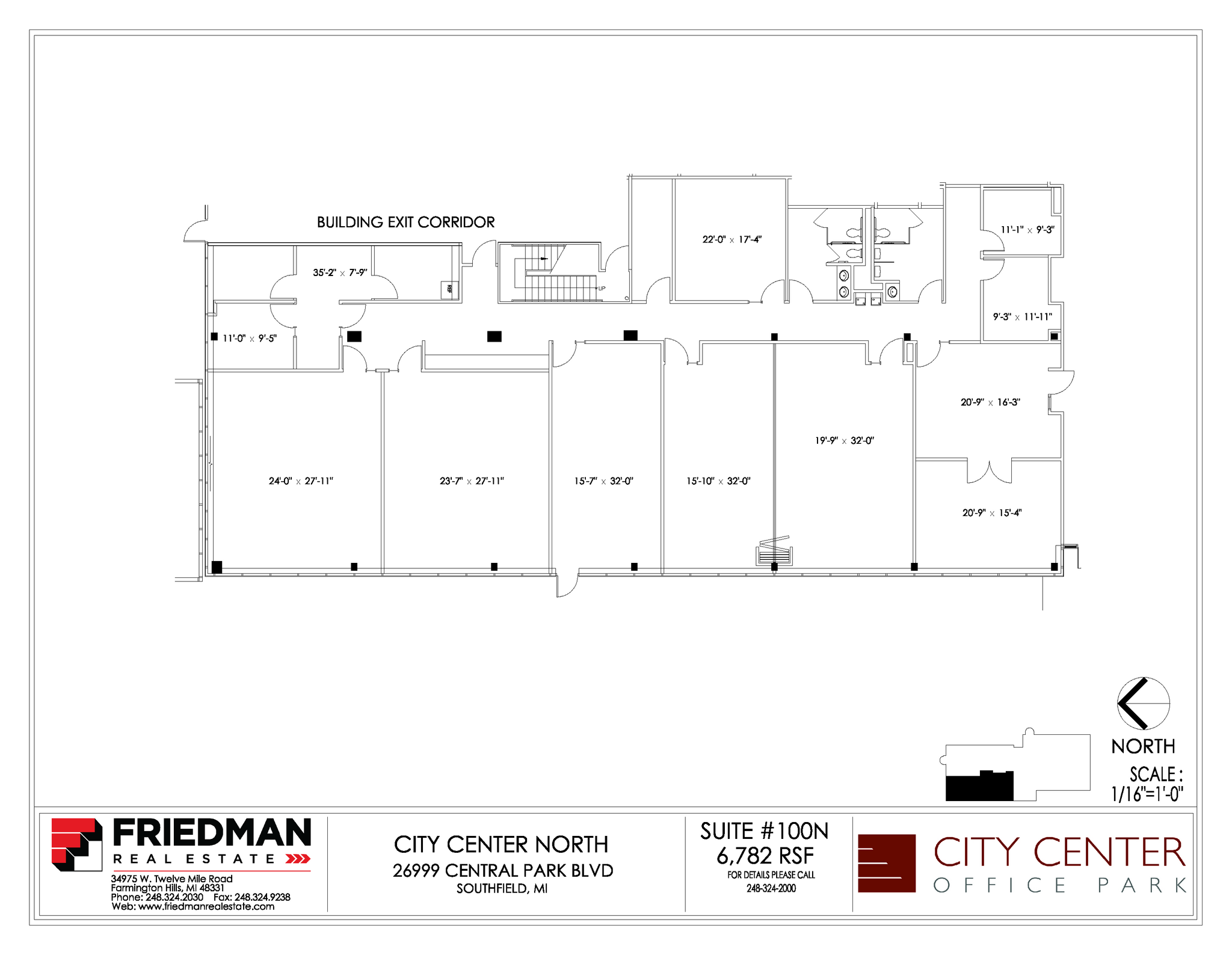 26777-26999 Central Park Blvd, Southfield, MI à louer Plan d  tage- Image 1 de 2