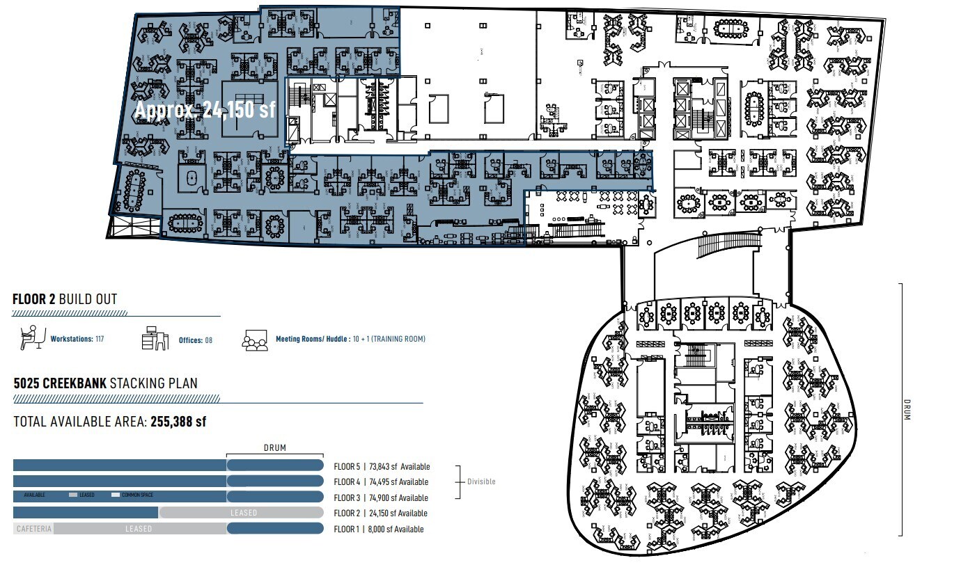 5025 Creekbank Rd, Mississauga, ON à louer Plan d’étage- Image 1 de 1