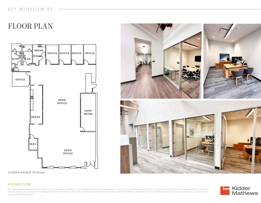 821 Winslow St, Redwood City, CA for lease Floor Plan- Image 1 of 1