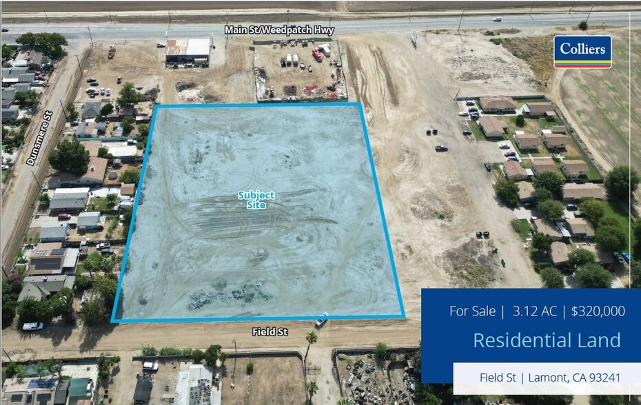 Main Street, Lamont, CA for sale - Aerial - Image 1 of 5