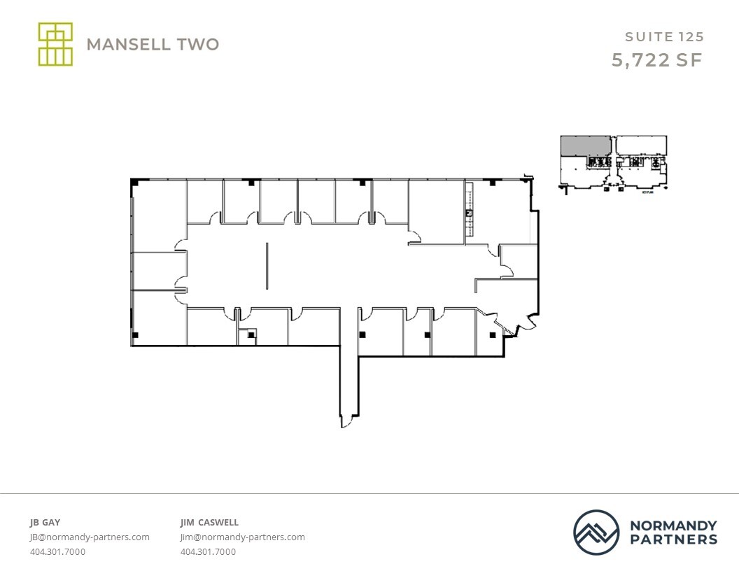 3650 Mansell Rd, Alpharetta, GA à louer Plan d  tage- Image 1 de 1