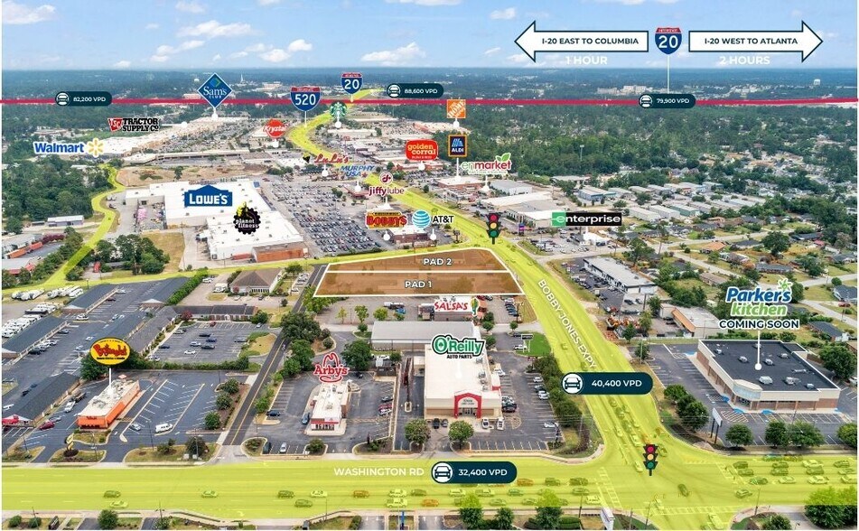 210 Bobby Jones Expy, Augusta, GA à louer - Photo du bâtiment - Image 3 de 21