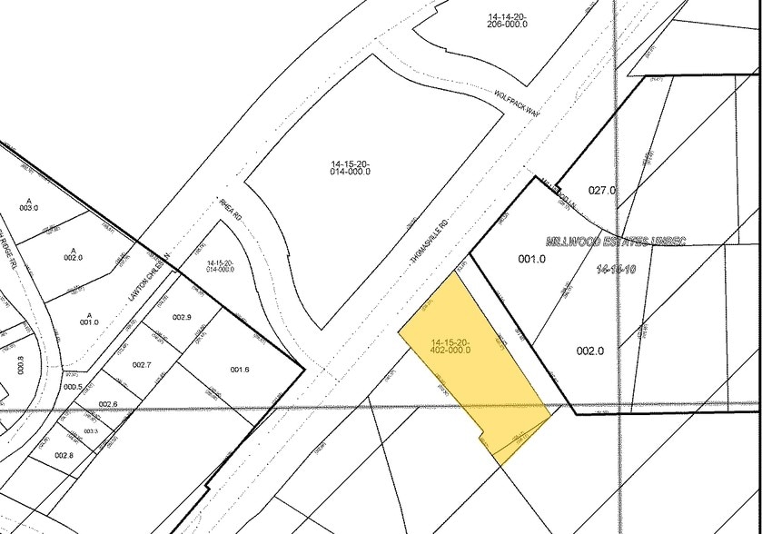 6875 Thomasville Rd, Tallahassee, FL à louer - Plan cadastral - Image 3 de 8