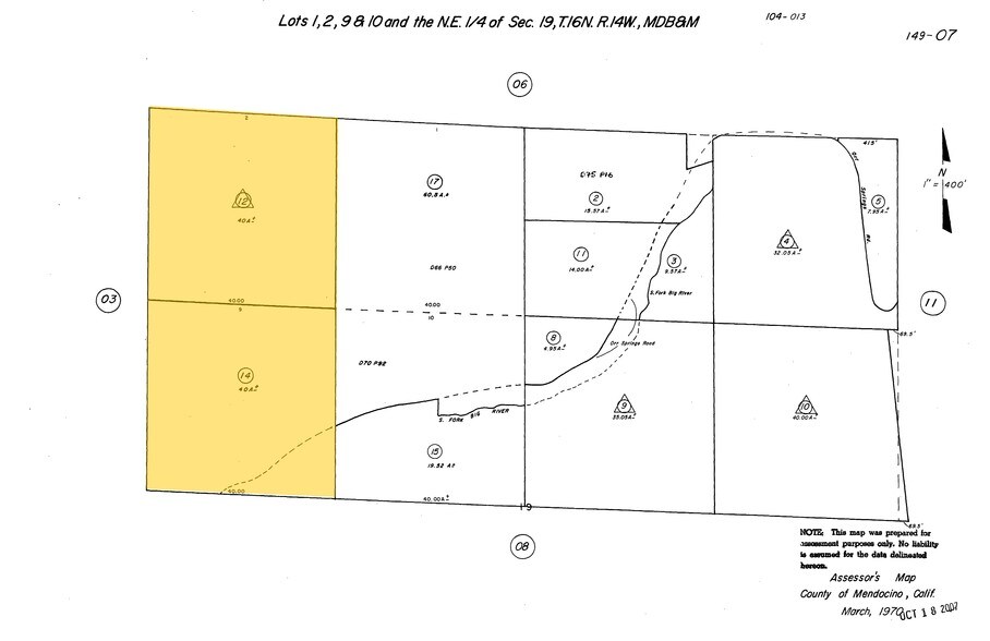 21200 Orr Springs Rd, Ukiah, CA à vendre - Plan cadastral - Image 2 de 2