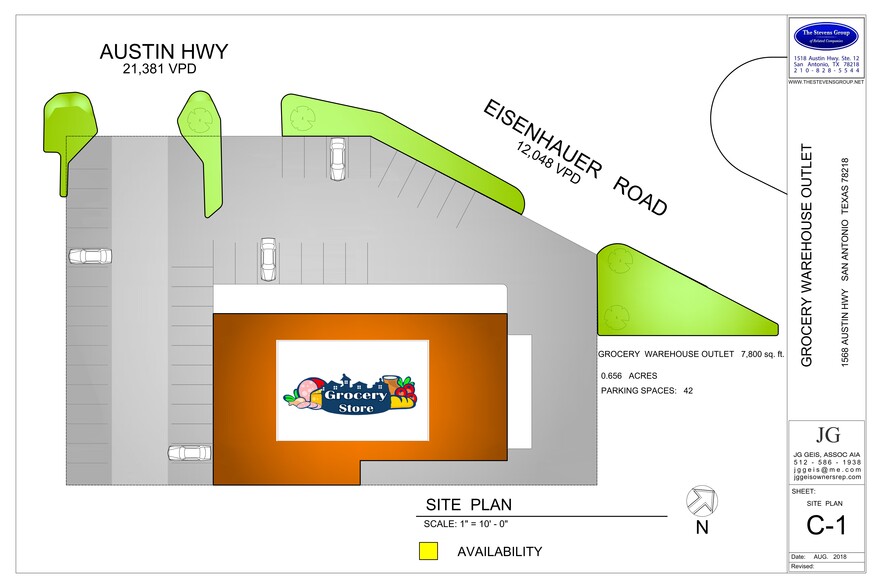 1568 Austin Hwy, San Antonio, TX à louer - Plan de site - Image 3 de 3