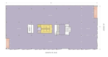 640 S Santa Fe Ave, Los Angeles, CA à louer Plan d’étage- Image 1 de 1