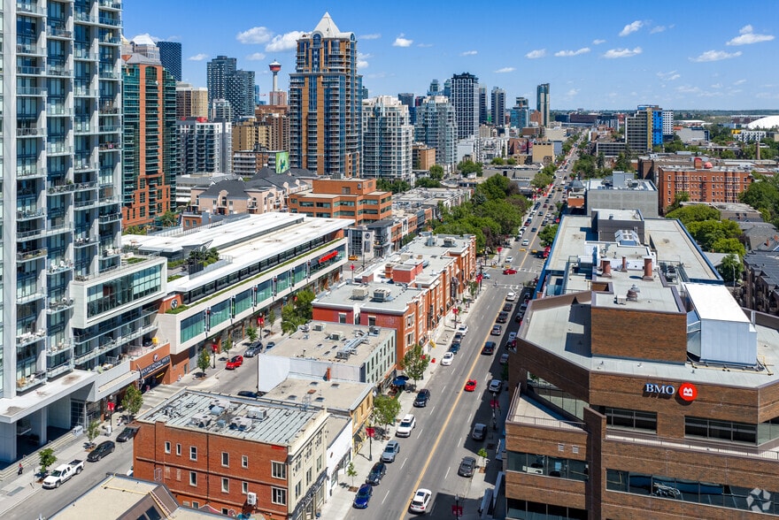 908 17th Ave SW, Calgary, AB for lease - Aerial - Image 3 of 3