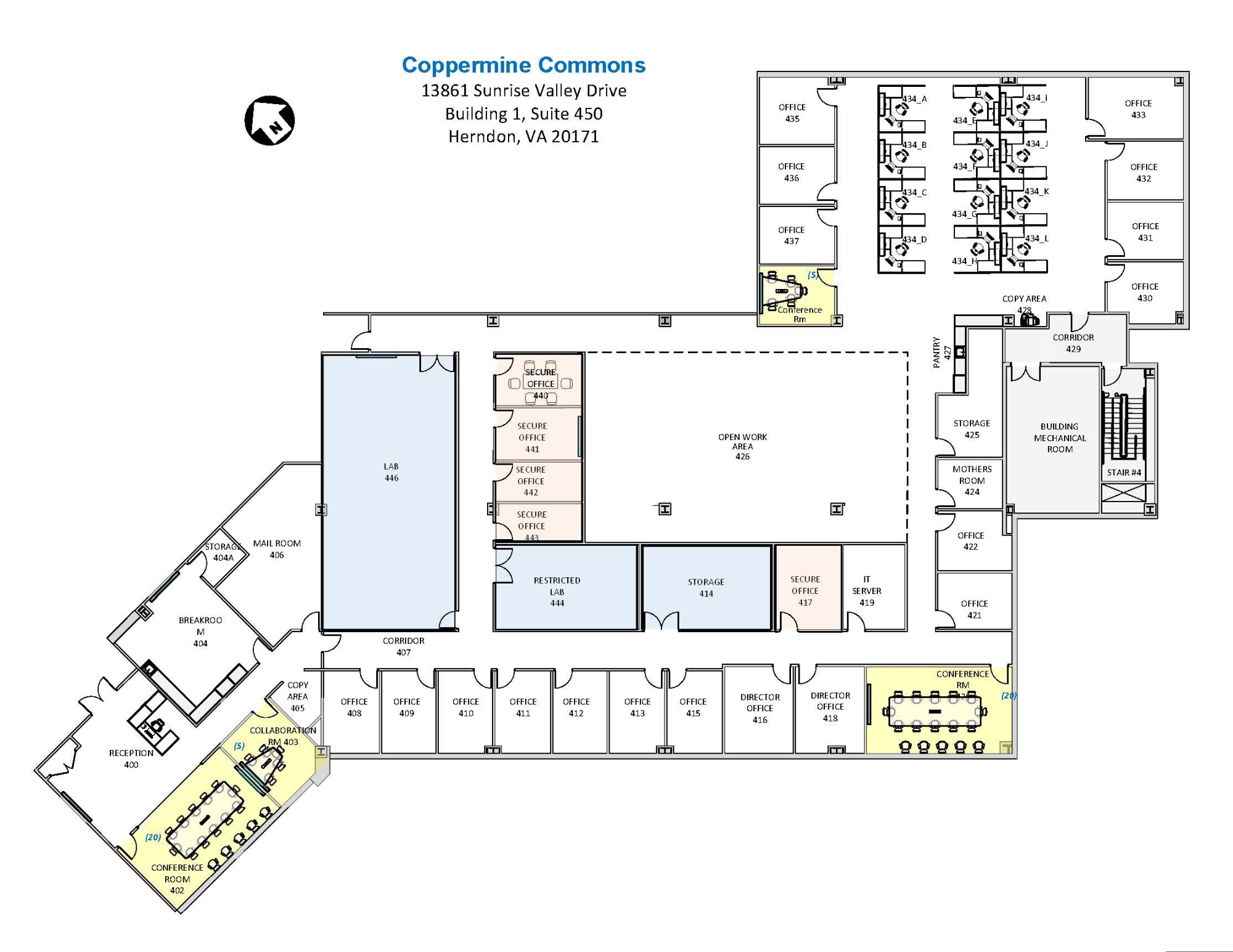 13861 Sunrise Valley Dr, Herndon, VA for lease Floor Plan- Image 1 of 1
