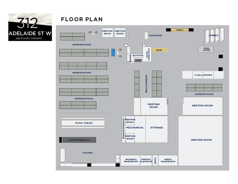 312-316 Adelaide St W, Toronto, ON à louer - Plan de site - Image 2 de 7