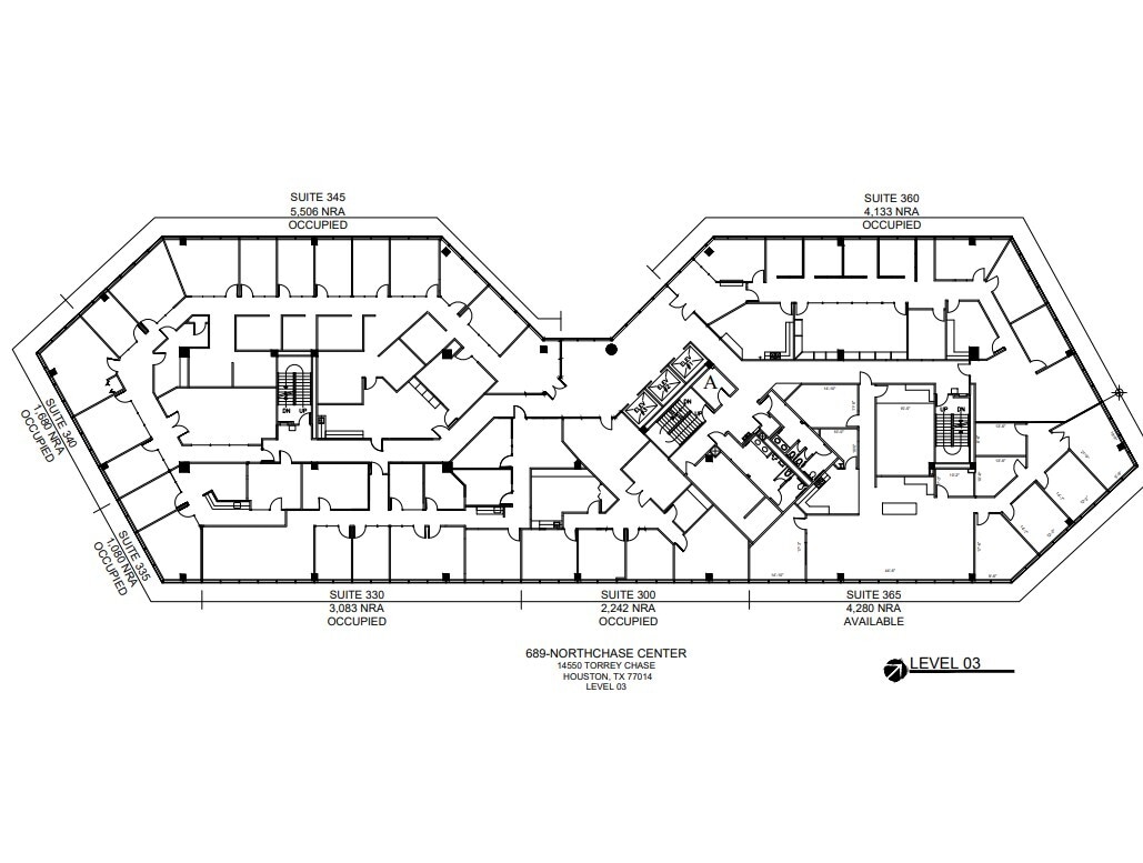 14550 Torrey Chase Blvd, Houston, TX à louer Plan d’étage- Image 1 de 1