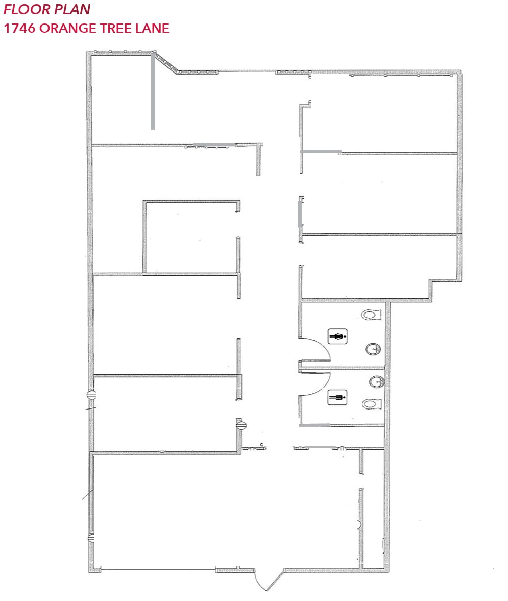 1740-1770 Orange Tree Ln, Redlands, CA à louer Plan d’étage- Image 1 de 1