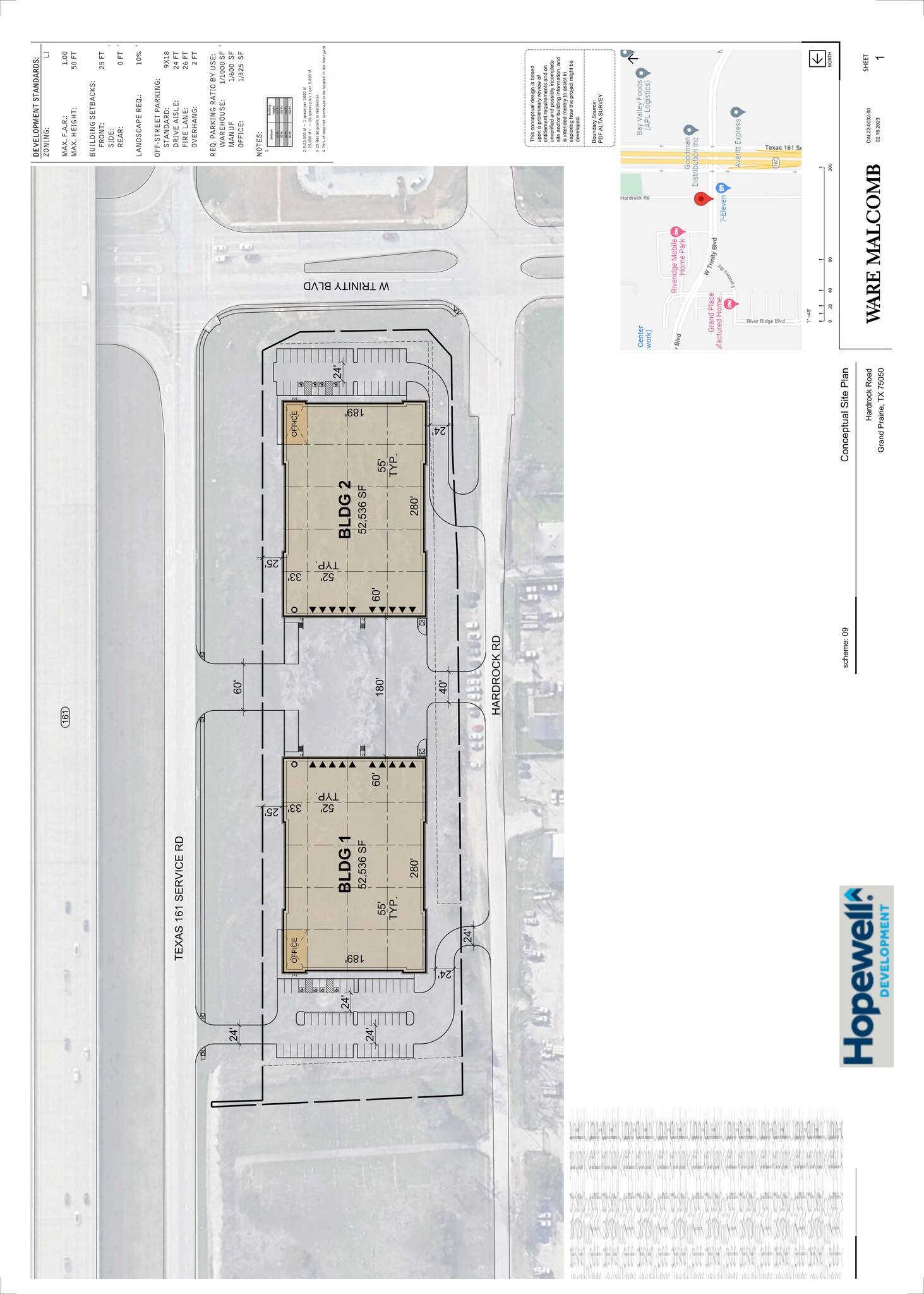 3155 N Highway 161, Grand Prairie, TX à louer Plan de site- Image 1 de 2