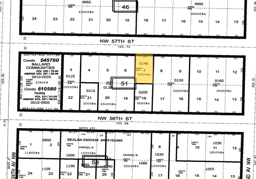 2227 NW 57th St, Seattle, WA for lease - Plat Map - Image 3 of 3