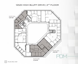 12520 High Bluff Dr, San Diego, CA à louer Plan d’étage- Image 1 de 1
