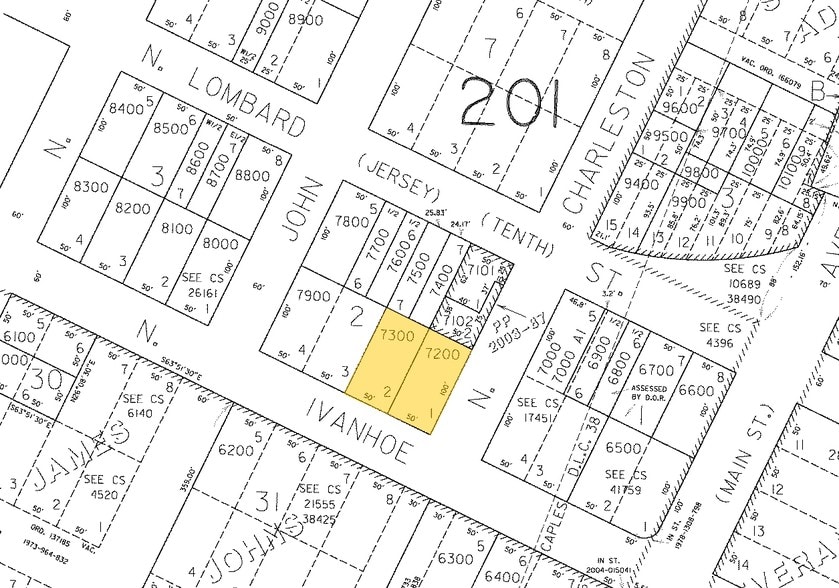 8307 N Ivanhoe St, Portland, OR for sale - Plat Map - Image 1 of 3