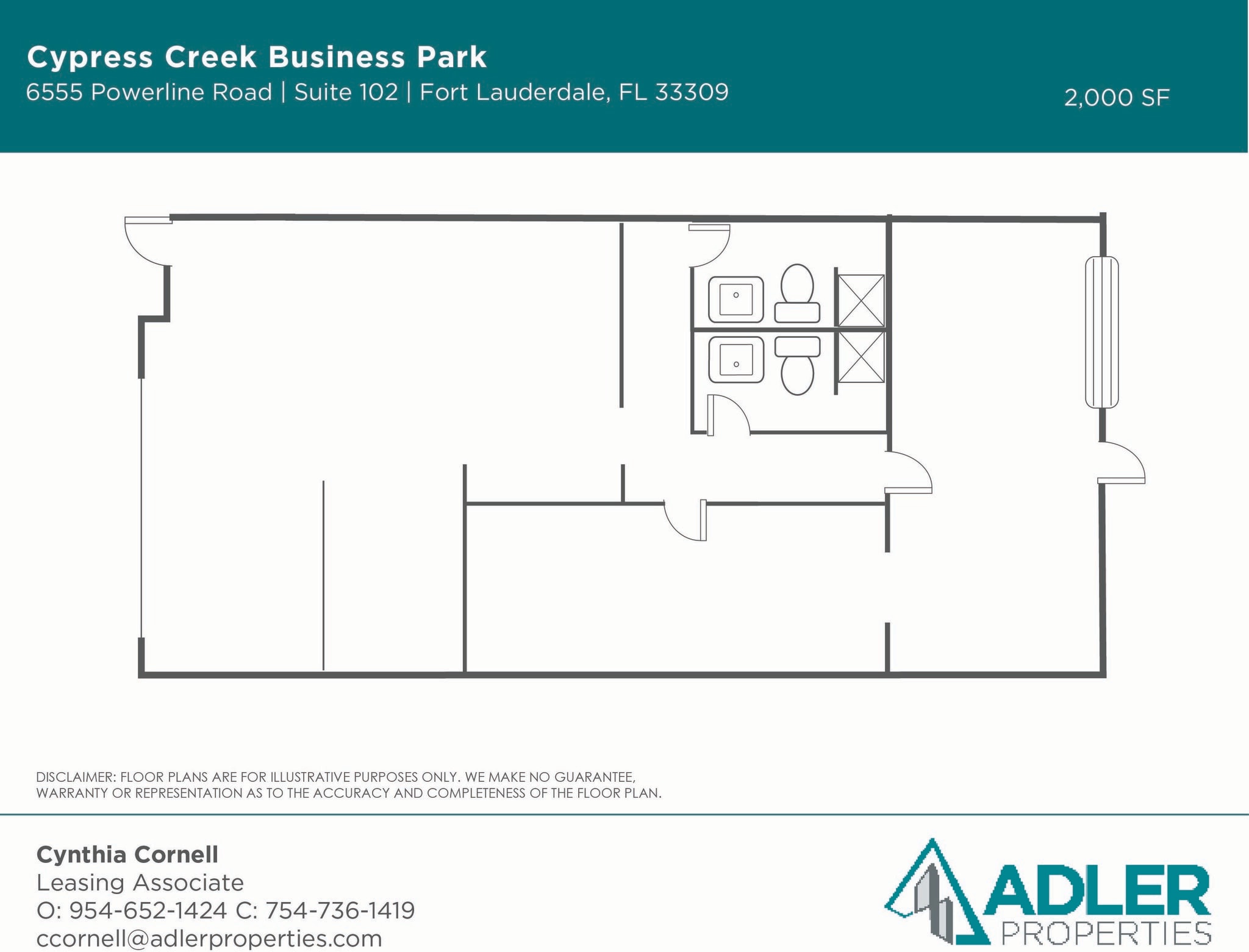6555 Powerline Rd, Fort Lauderdale, FL for lease Floor Plan- Image 1 of 1