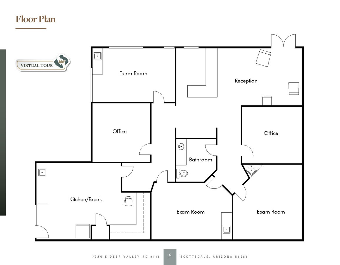 7336 E Deer Valley Rd, Scottsdale, AZ 85255 - Unit 115 -  - Floor Plan - Image 1 of 25