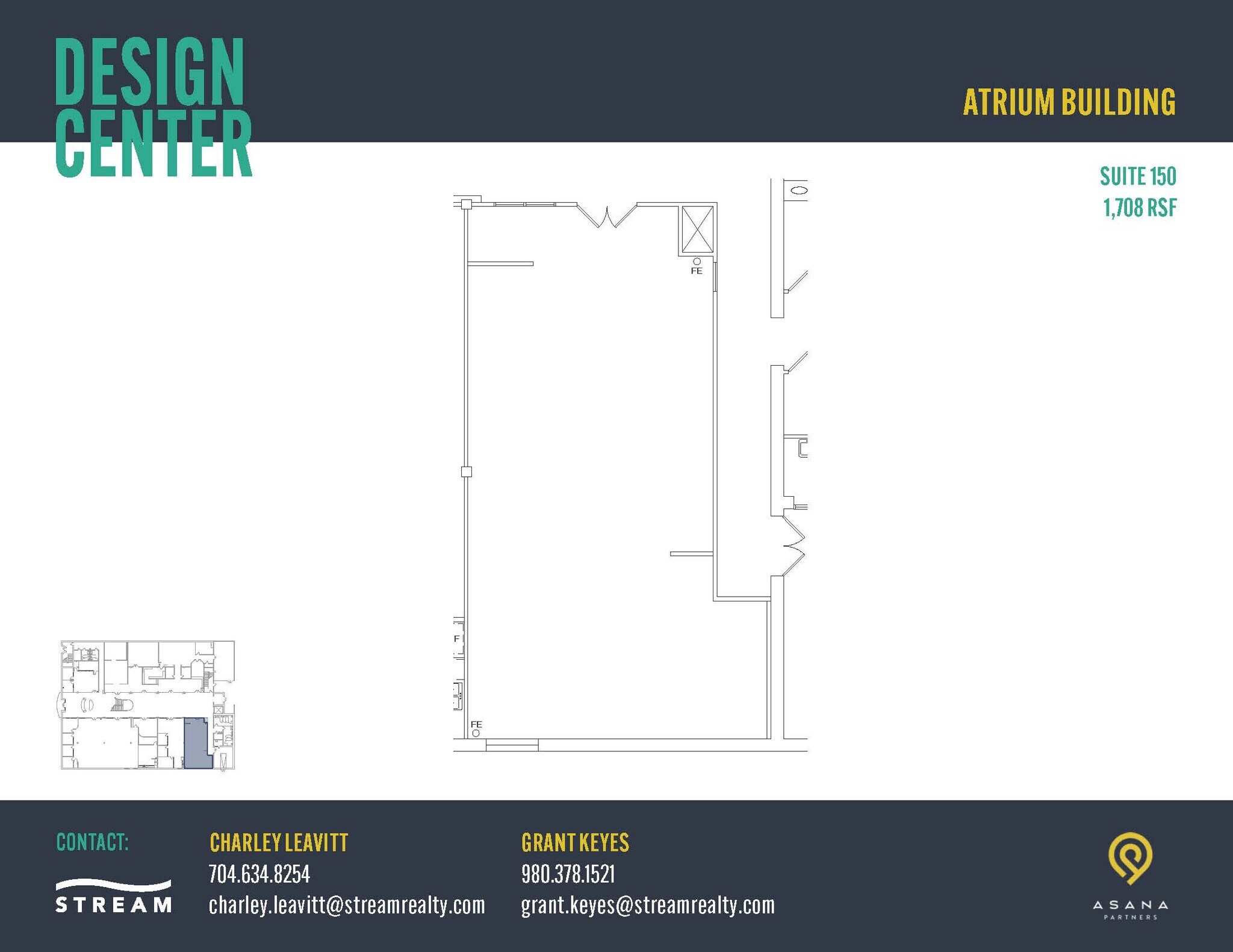 127 W Worthington Ave, Charlotte, NC à louer Plan d’étage- Image 1 de 1