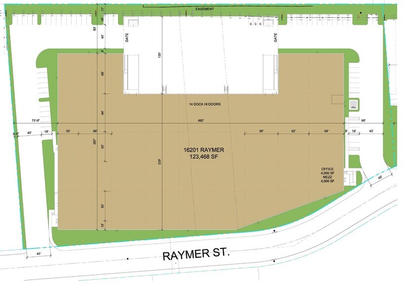 16201 Raymer St, Van Nuys, CA à louer - Plan de site - Image 2 de 2