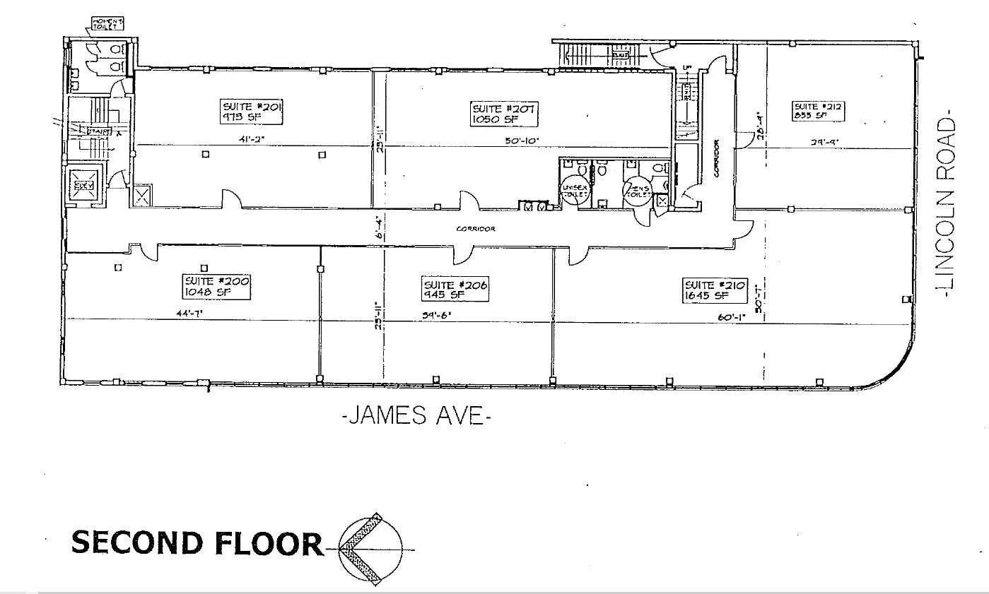 235 Lincoln Rd, Miami Beach, FL à louer Plan d’étage- Image 1 de 4