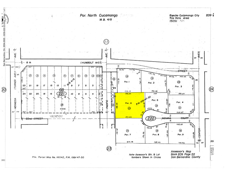 10230 Indiana Ct, Rancho Cucamonga, CA à louer - Plan cadastral - Image 3 de 5