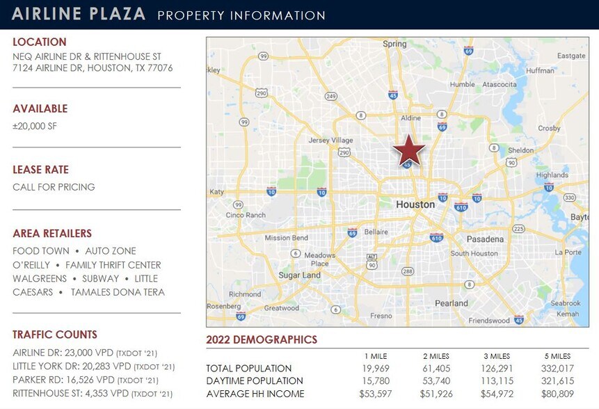 7214-7220 Airline Dr, Houston, TX for lease - Building Photo - Image 2 of 4