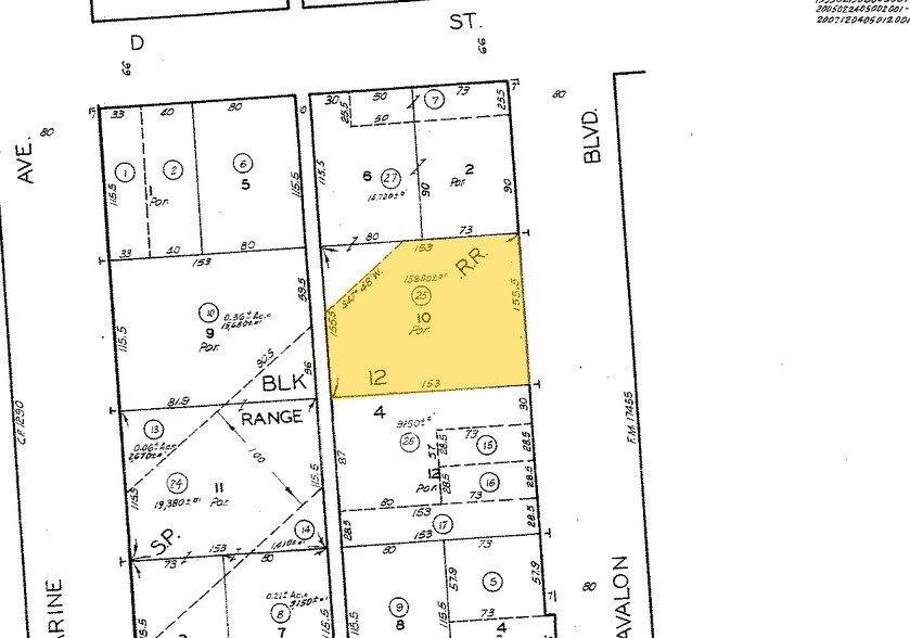 331-333 N Avalon Blvd, Wilmington, CA à louer - Plan cadastral - Image 2 de 3