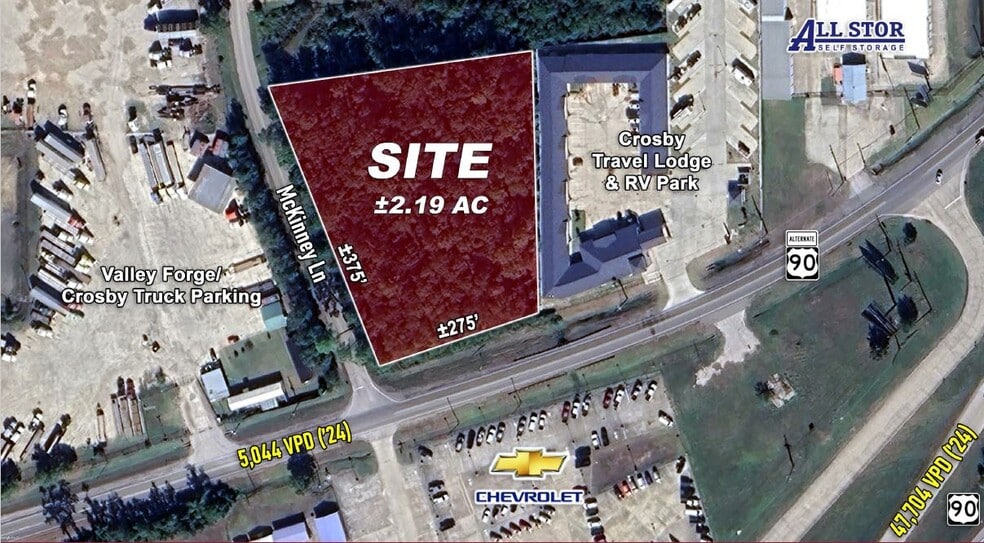 1921 Highway 90, Crosby, TX à vendre - Aérien - Image 2 de 2
