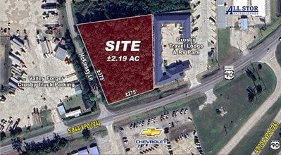 1921 Highway 90, Crosby, TX - Aerial  map view