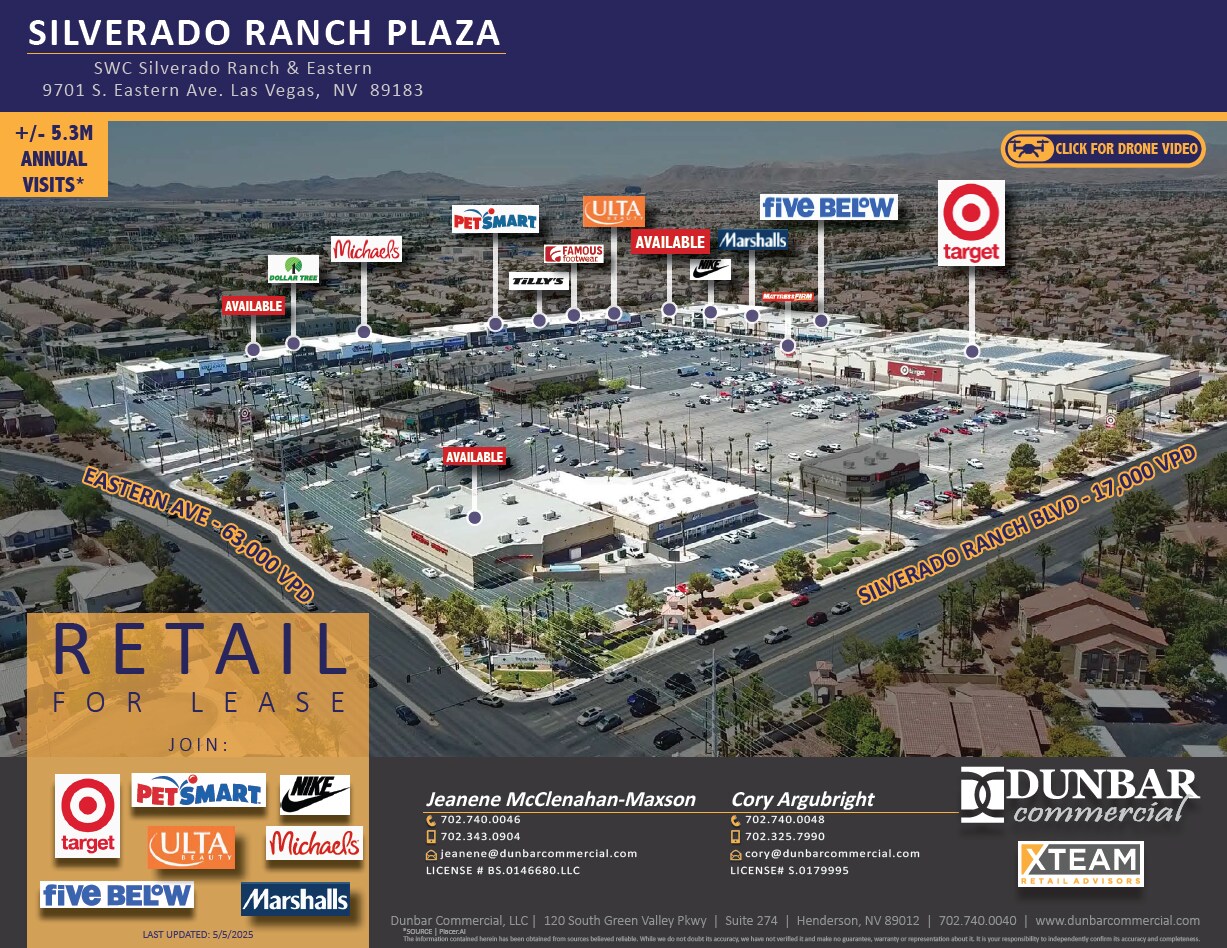 9701-9893 S Eastern Ave, Las Vegas, NV for lease Aerial- Image 1 of 17