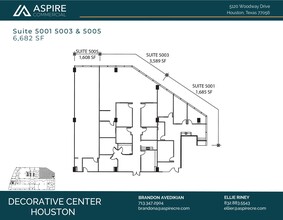 5120 Woodway Dr, Houston, TX à louer Plan d’étage- Image 2 de 4