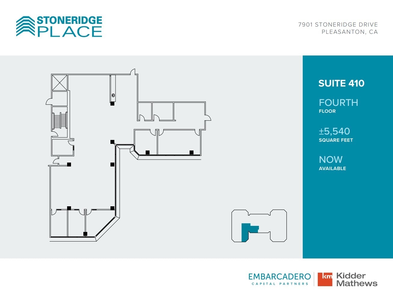7901 Stoneridge Dr, Pleasanton, CA for lease Floor Plan- Image 1 of 1
