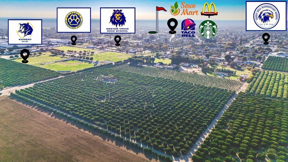 1435 Palm dr, Exeter, CA for sale - Aerial - Image 2 of 19