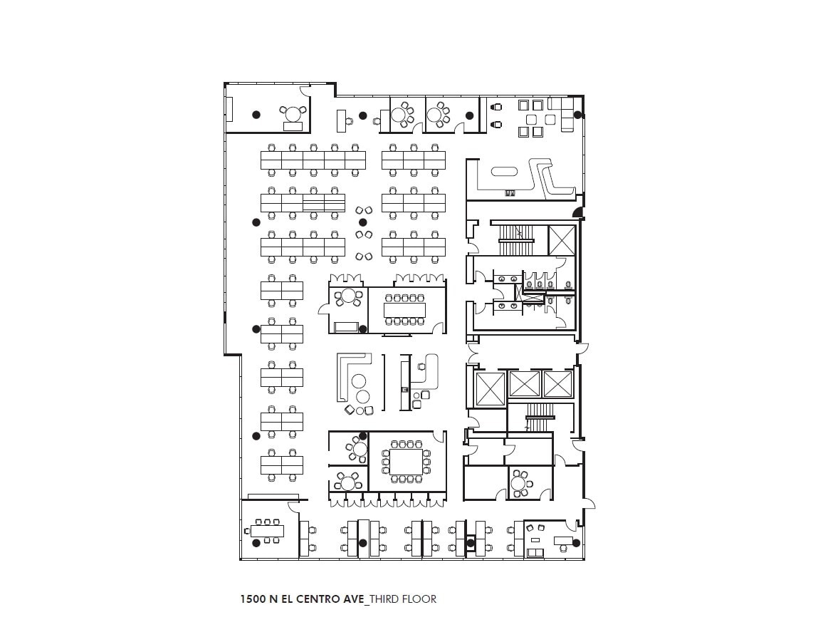 1500 N El Centro Ave, Los Angeles, CA for lease Floor Plan- Image 1 of 1