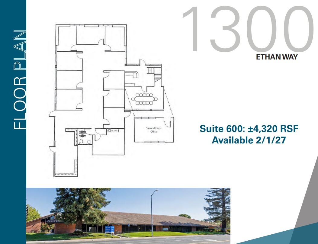 1300 Ethan Way, Sacramento, CA à louer Plan d’étage- Image 1 de 1