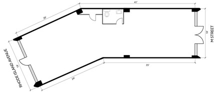 1730 Rhode Island Ave NW, Washington, DC à louer Plan d’étage- Image 1 de 1