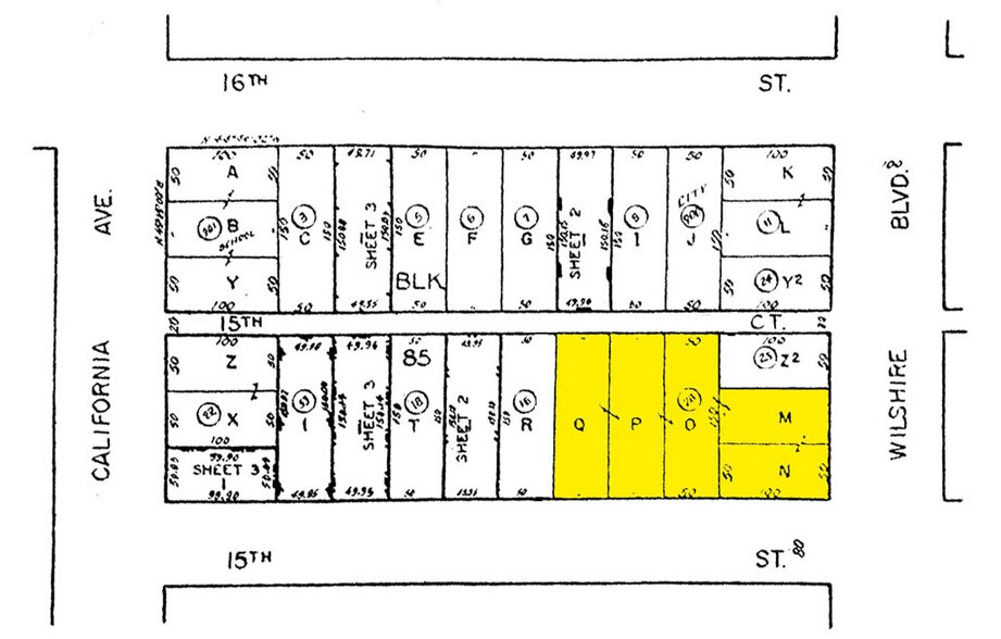 1501 Wilshire Blvd, Santa Monica, CA for sale - Plat Map - Image 2 of 6