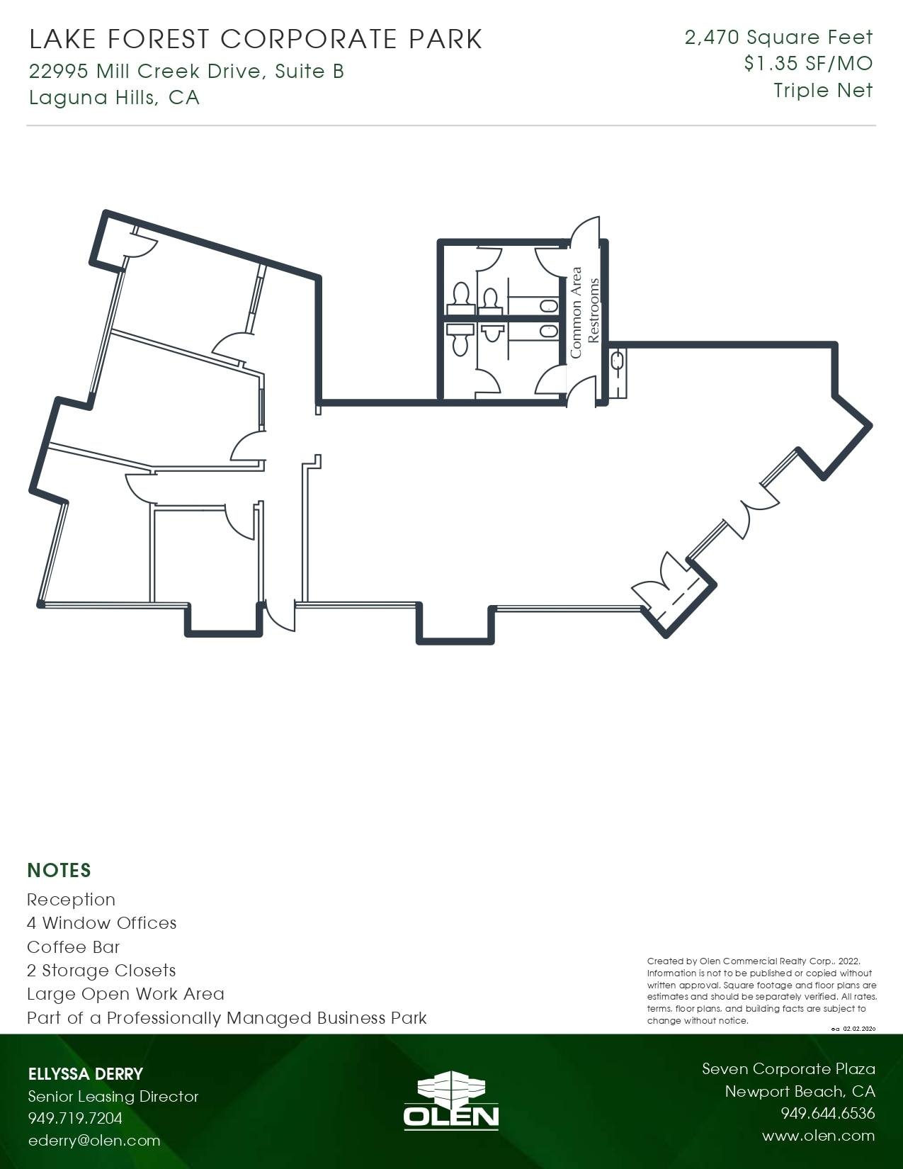 22995 Mill Creek Dr, Laguna Hills, CA for lease Floor Plan- Image 1 of 1