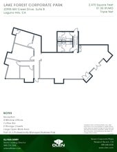 22995 Mill Creek Dr, Laguna Hills, CA for lease Floor Plan- Image 1 of 1