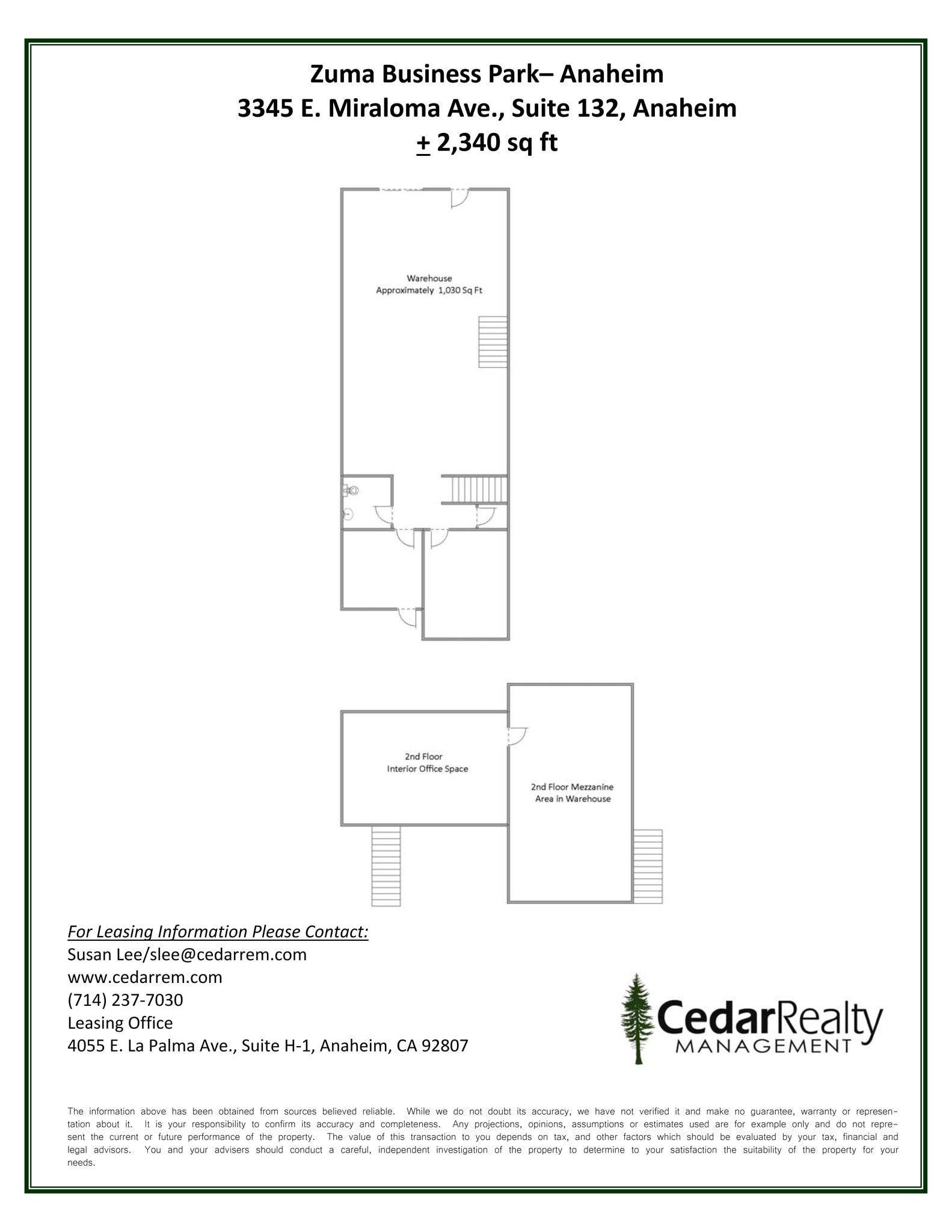 3345 Miraloma Ave, Anaheim, CA à louer Plan de site- Image 1 de 1